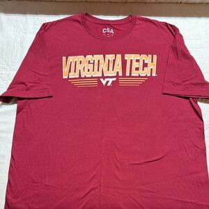 Virginia Tech Hokies Classic Arch T-Shirt - Maroon NWT